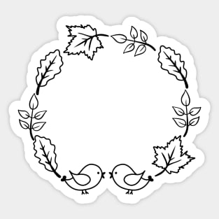 Autumn wreath Sticker